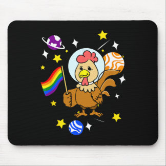 Alfombrilla De Ratón Gallo Gay En El Espacio Orgullo Gay _1 