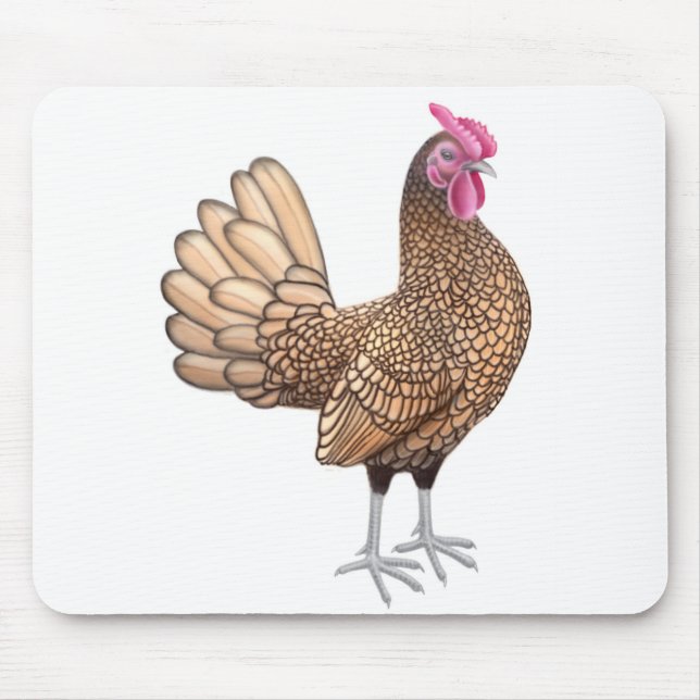 Alfombrilla De Ratón Gallo pequeno Mousepad de Sebright (Frente)