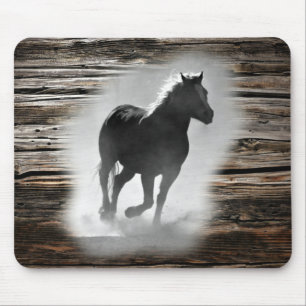 Alfombrilla De Ratón Gallopaje de caballos salvajes