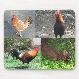 Alfombrilla De Ratón Gallos y gallinas Mousepad