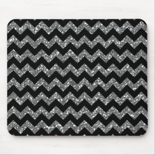 Alfombrilla De Ratón Galones elegantes modernos en negro