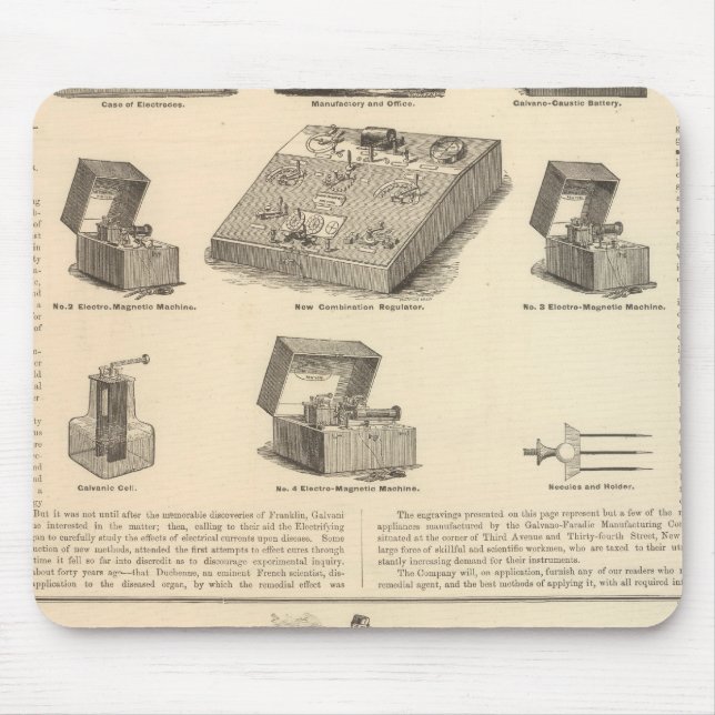 Alfombrilla De Ratón Galvano Faradic Manufacturing Company Bickford (Frente)