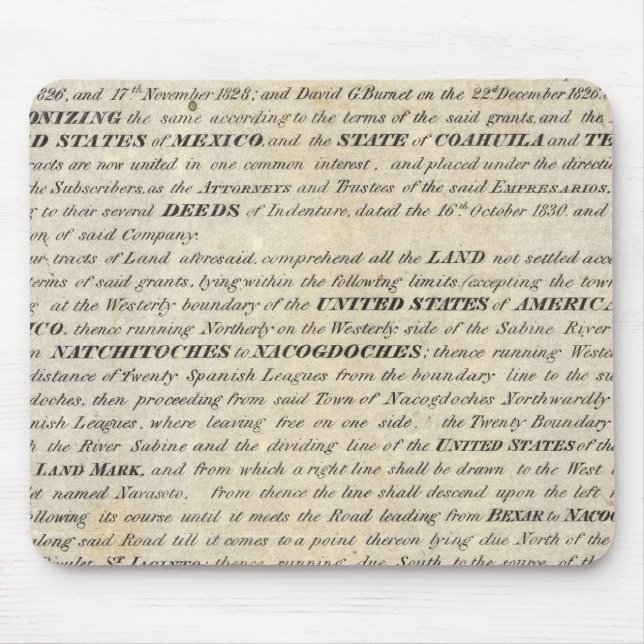 Alfombrilla De Ratón Galveston Bay y Texas Land Company (Frente)