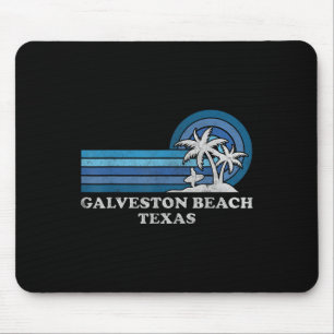 Alfombrilla De Ratón Galveston Beach Texas Family Summer Vacation Vinta