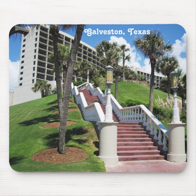 Alfombrilla De Ratón Galveston, Texas - Escalera-a-cielo - Mousepad (Frente)