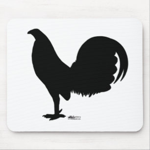 Alfombrilla De Ratón Gamecock Rooster Silhouette