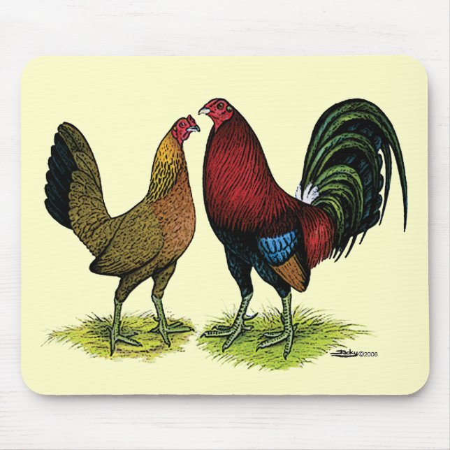Alfombrilla De Ratón Gamefowl Pair (Frente)