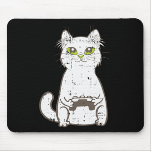 Alfombrilla De Ratón Gamer Cat Video Game Controller Cute Gaming Geek G