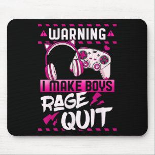 Alfombrilla De Ratón Gamer Chica Gaming Videojuegos Streamer