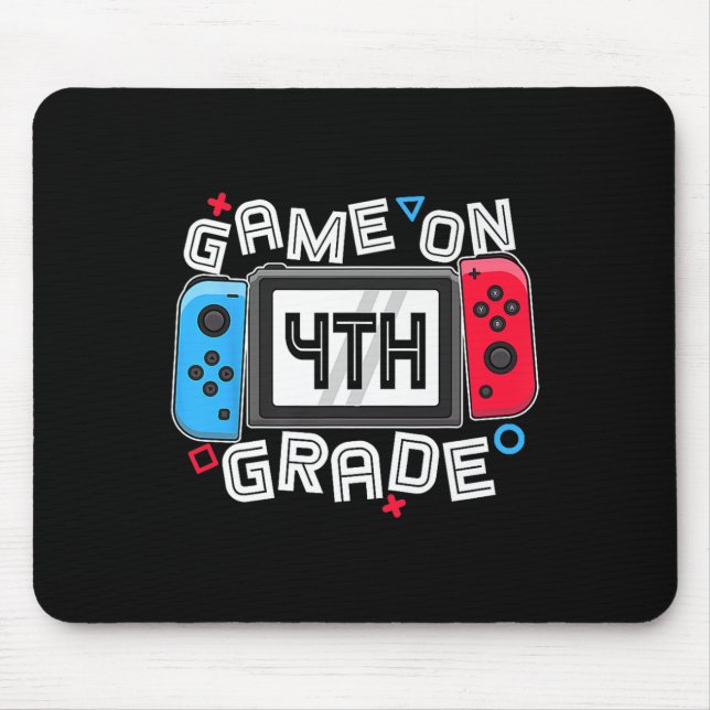 Alfombrilla De Ratón Gamer Ck To School Funny Game On 4th Grade Kids Bo (Frente)