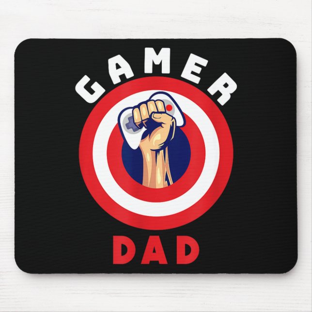 Alfombrilla De Ratón Gamer Dad Funny Gaming Quotes Cool Fathers Gift  (Frente)