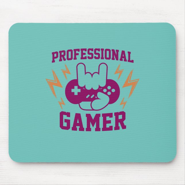 Alfombrilla De Ratón Gamer Gift Profesional Gamers (Frente)
