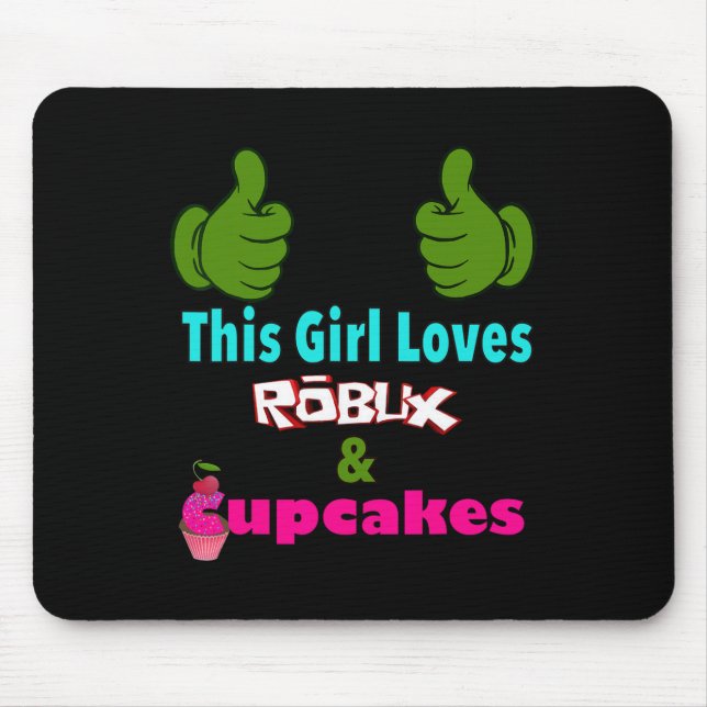 Alfombrilla De Ratón Gamer Girl Design Saying This Girl Loves Robux And (Frente)