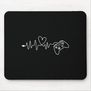 Alfombrilla De Ratón Gamer Heartbeat - Juego de juegos de consola Lover