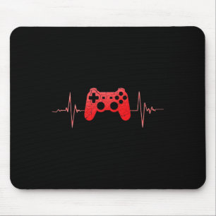 Alfombrilla De Ratón Gamer Heartbeat Pulse Video Game Controller Gaming