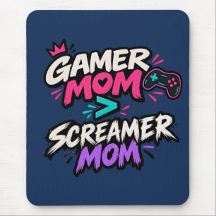Alfombrilla De Ratón Gamer Mamá vs Screamer Mamá Diversión jugando