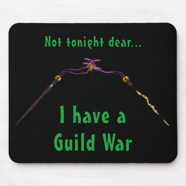 Alfombrilla De Ratón Gamers MMORPG Guerra Mousepad humorístico (Frente)