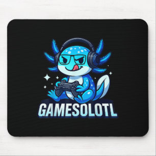 Alfombrilla De Ratón Gamesolotl Ajolote Pez Jugador Juegos Anime Video