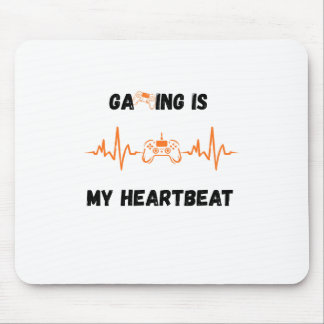 Alfombrilla de ratón Gaming Is My Heartbeat