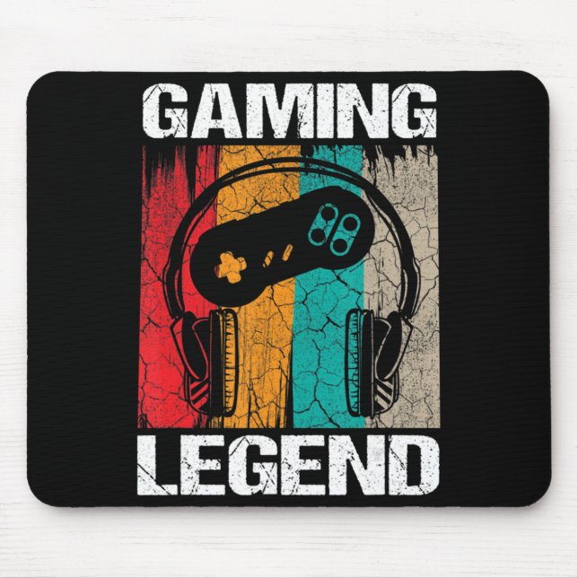 Alfombrilla De Ratón Gaming Legend Gamer Videojuegos Regalos de época N (Frente)