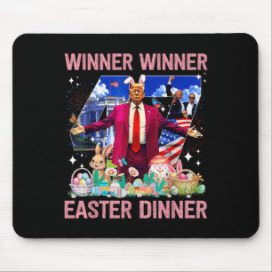 Alfombrilla De Ratón Ganador Cena de Pascua Trump Bunny Hunt Huevos Fel