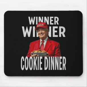 Alfombrilla De Ratón Ganador Cookie Dinner Funny Trump 2024 47th