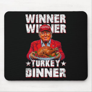 Alfombrilla De Ratón Ganador gracioso de cena en Turquía Thanksgivi