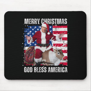 Alfombrilla De Ratón Ganador Navidad cena Santa Trump fea sw