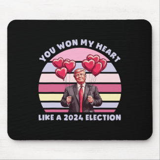 Alfombrilla De Ratón Ganaste mi corazón como una divertida elección de