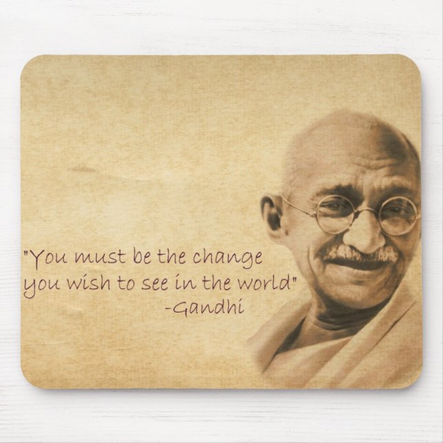 Alfombrilla De Ratón Gandhi Mousepad (Frente)
