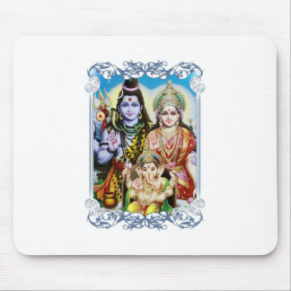 Alfombrilla De Ratón Ganesh, Shiva y Parvati, señor Ganesha, Durga
