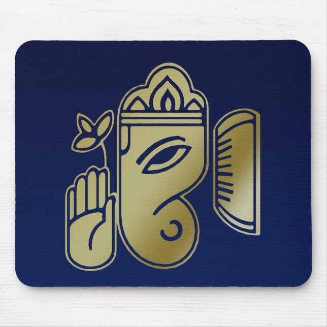 Alfombrilla De Ratón Ganesha, diosa del oro - Mousepad (Frente)