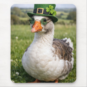 Alfombrilla De Ratón Ganso del Día de San Patricio