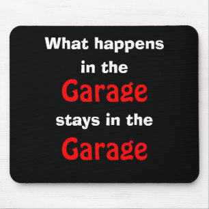 Alfombrilla De Ratón Garage Humor Mousepad