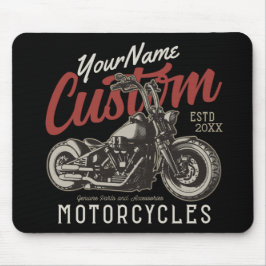 Alfombrilla De Ratón Garaje para motociclistas Rebel Cruiser Personaliz