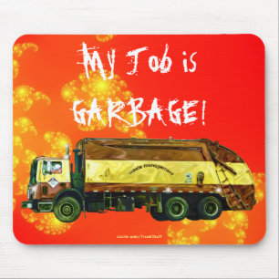 Alfombrilla De Ratón GARBAGE DE DESECHO CAMIÓN Gracioso Art Mousepad