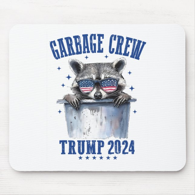 Alfombrilla De Ratón Garbyge Crew Trump 2024 Presidente 47 Trump 2024 (Frente)