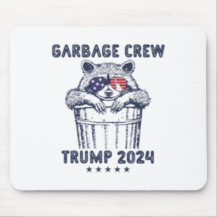 Alfombrilla De Ratón Garbyge Crew Vota A Trump 2024 Divertido Racc Repu