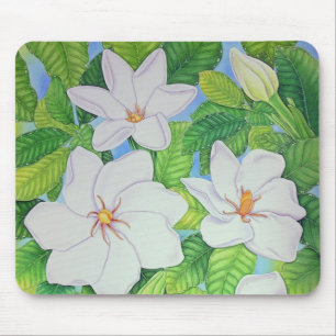Alfombrilla De Ratón Gardenias hawaianos