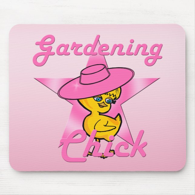 Alfombrilla De Ratón Gardening Chick #8 (Frente)
