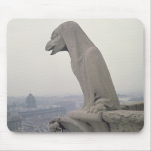 Alfombrilla De Ratón Gargoyle en la barandilla del grande