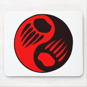 Alfombrilla De Ratón Garra de oso Yin Yang