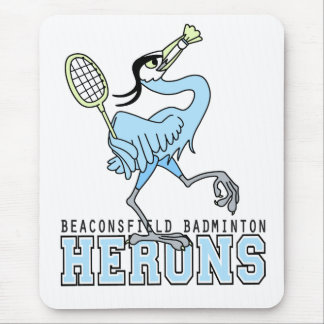 Alfombrilla De Ratón Garzas del bádminton de Beaconsfield