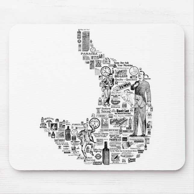 Alfombrilla De Ratón Gastroenterología de la vendimia - regalo gastroen (Frente)