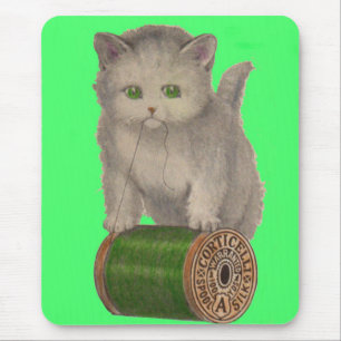 Alfombrilla De Ratón Gatito blanco Corticelli de 1930