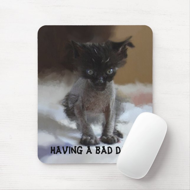 Mouse pad para jogos YENDOSTEEN, gatinho gato animal de estimação felino  gata animais gato rosto fofo mouse pad com bordas costuradas