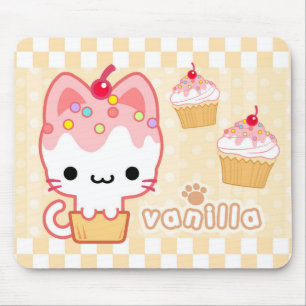 Alfombrilla De Ratón Gatito Mousepad de la magdalena de la vainilla