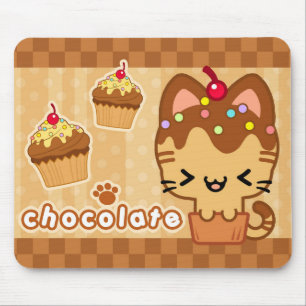 Alfombrilla De Ratón Gatito Mousepad de la magdalena del chocolate