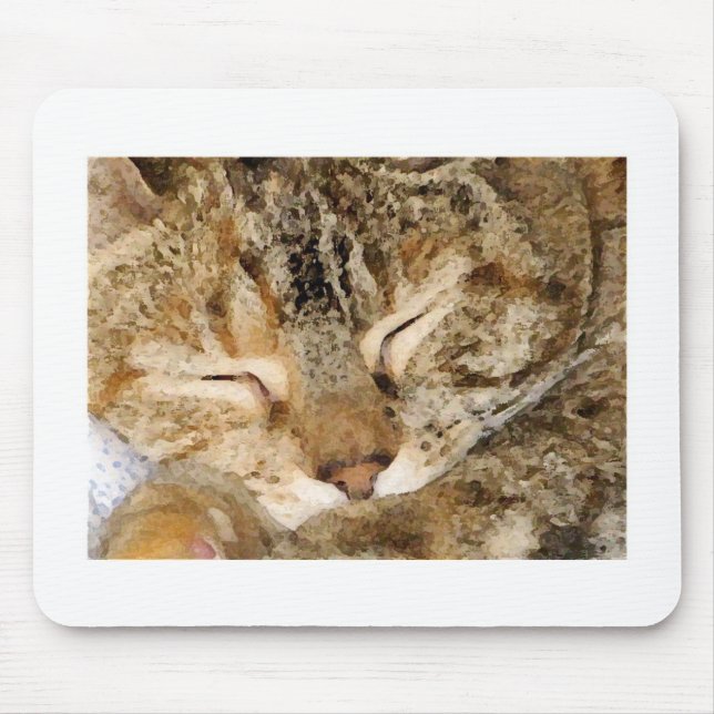 Alfombrilla De Ratón Gatito Mousepad el dormir (Frente)