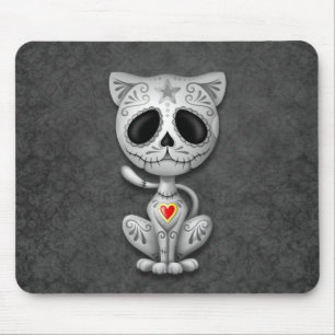Alfombrilla De Ratón Gatito oscuro del azúcar del zombi